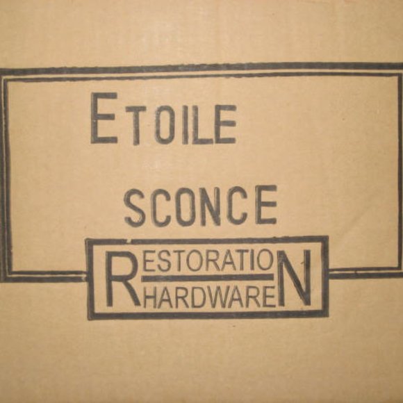 NWT Vintage Restoration Hardware Sconce & Shade Wall Light Marble Etoile Bronze - Picture 3 of 13